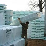 NUDURA insulated concrete forms (ICFs) 
Unloading the truck...